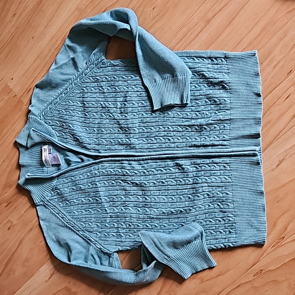 Coldwater Creek front zipper sweater